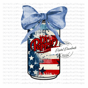 Patriotic Dr. Pepper PNG DIGITAL DOWNLOAD