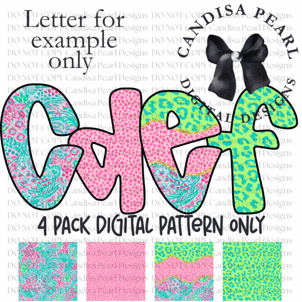 Digital Pattern Palm Confetti  Pack PNG DIGITAL DOWNLOAD