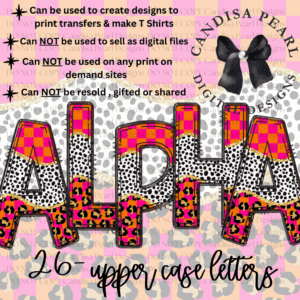 Alpha Set Wild Pop PNG DIGITAL DOWNLOAD