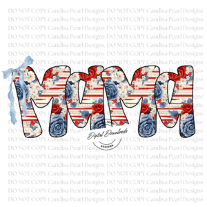 Floral USA Mama PNG DIGITAL DOWNLOAD