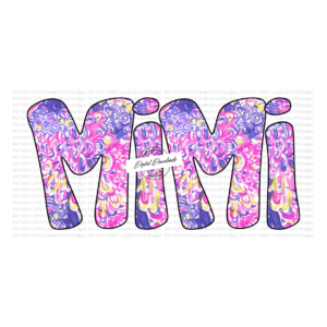 Mimi Preppy Pink PNG DIGITAL DOWNLOAD