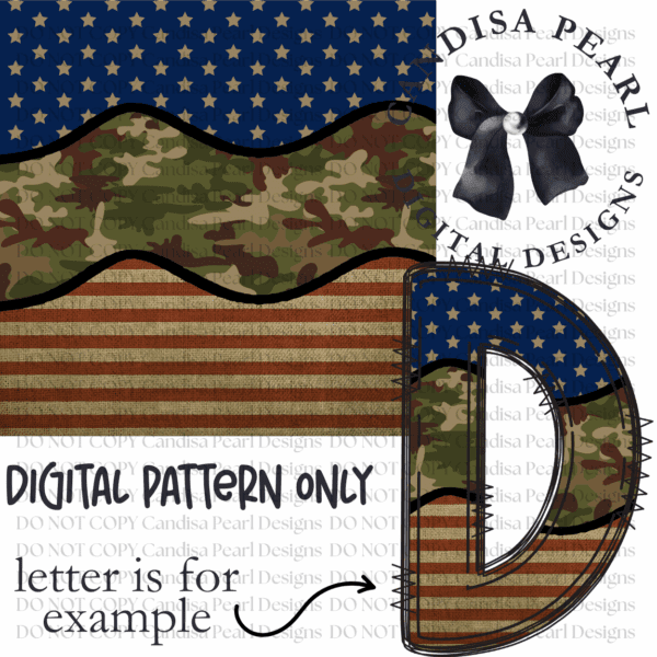 Digital Pattern Camo Usa PNG DIGITAL DOWNLOAD