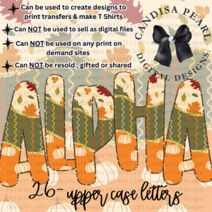 Fall Pumpkin ALPHA SET PNG DIGITAL DOWNLOAD