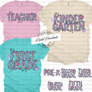 Pop Art School Grade Bundle 8-PNG DIGITAL DOWNLOAD