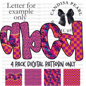 Digital Pattern Neon Wildfire Pack PNG DIGITAL DOWNLOAD