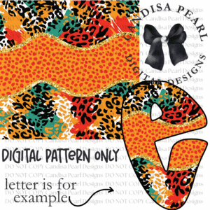 Digital Pattern Leopard Fire PNG DIGITAL DOWNLOAD