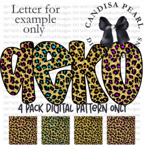 Digital Pattern Glitter Leopard Pack PNG DIGITAL DOWNLOAD
