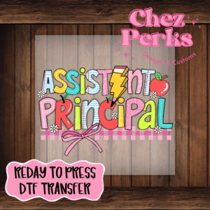 School Doodle Assistant Principal DTF TRANSFER