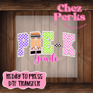 Retro Checker Pre-K  DTF TRANSFER