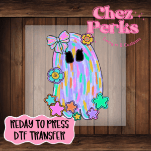 Colorful Paint Strokes Ghost DTF TRANSFER