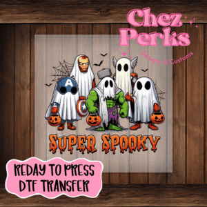 Super Spooky Superheroes DTF TRANSFER