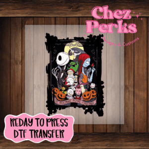 Jack & Sally Nightmare Before Christmas DTF TRANSFER