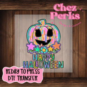 Happy Halloween Pain Stroke Pumpkin DTF TRANSFER