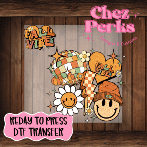 Fall Vibes Collage w/Pocket Piece DTF TRANSFER