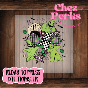 Oogie Boogie Halloween Collage DTF TRANSFER