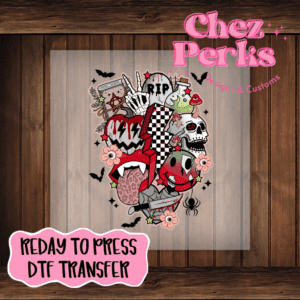 Spooky Vampire Halloween Collage DTF TRANSFER