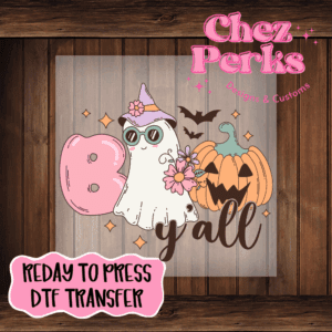 Boo Y'all DTF TRANSFER