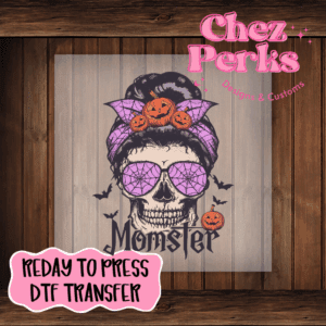 Momster Messy Bun DTF TRANSFER