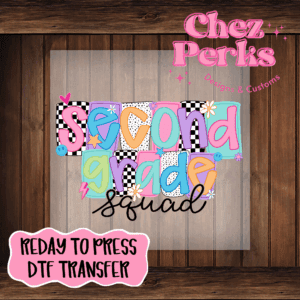 Funky Second Grade Squad DTF TRANSFER