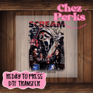 Scream Horror Movie Collage DTF TRANSFER
