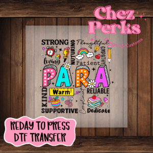 Para School Mashup DTF TRANSFER