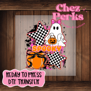 Retro Spooky Ghost DTF TRANSFER