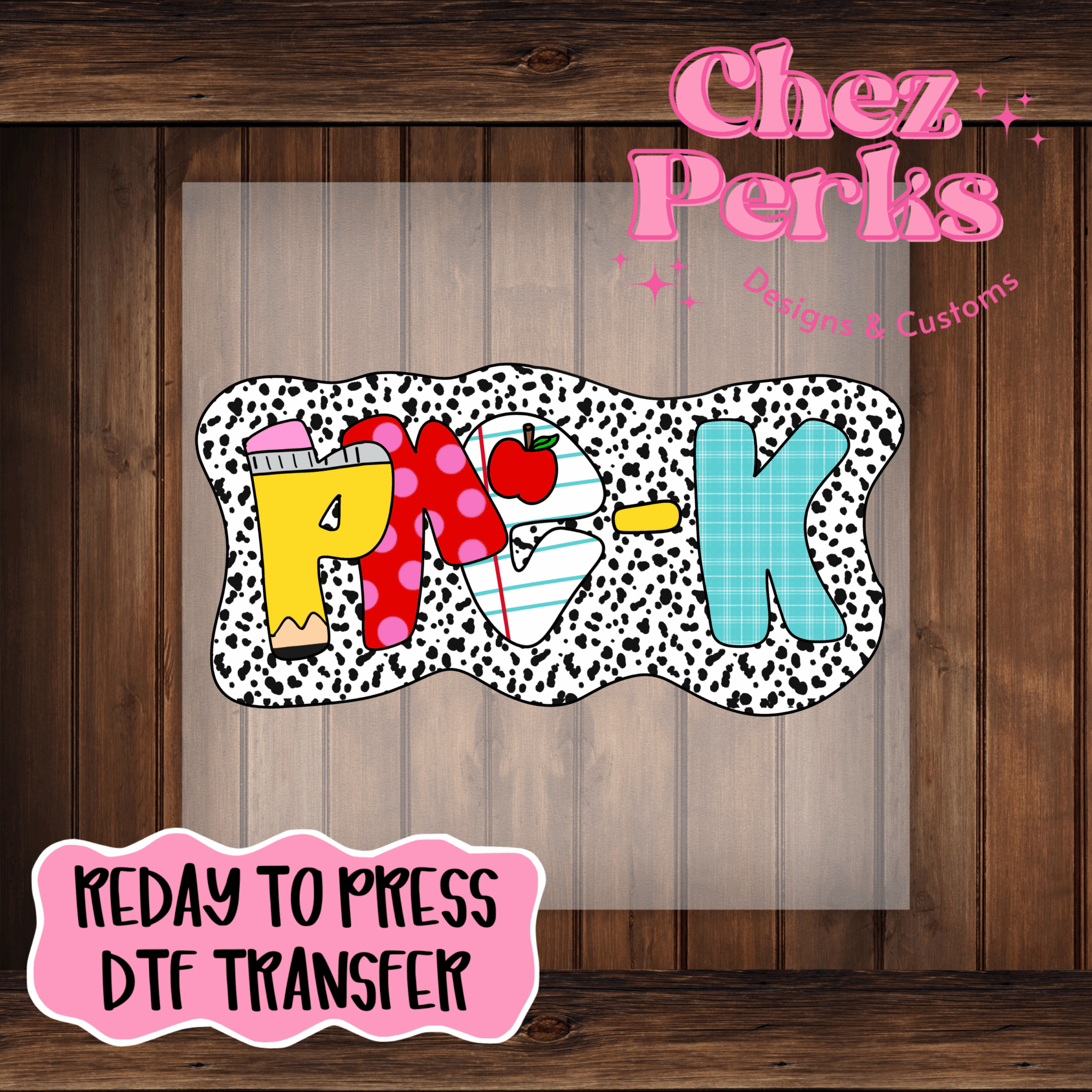 Funhouse Composition Pre-K DTF TRANSFER