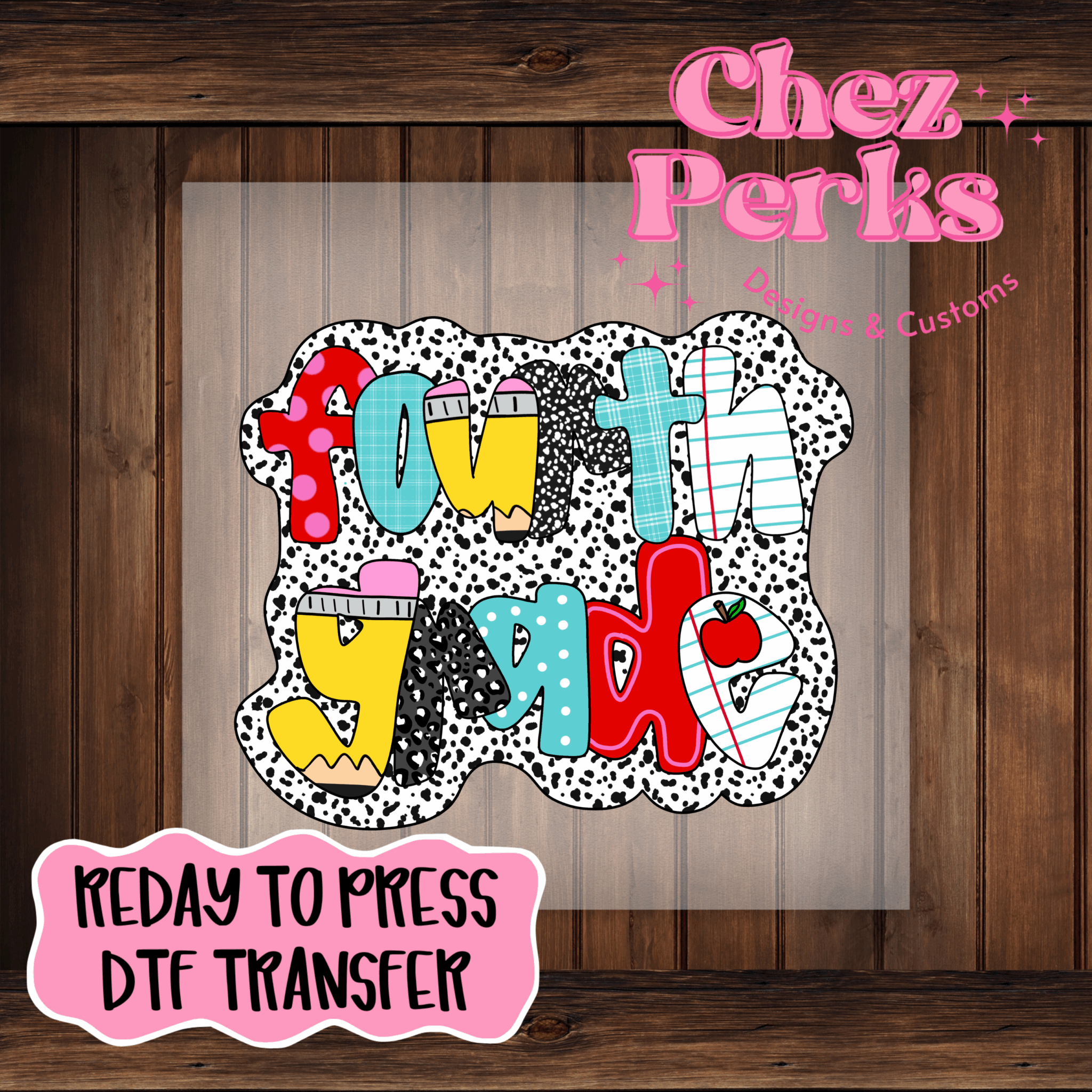 Funhouse Composition Fourth Grade DTF TRANSFER