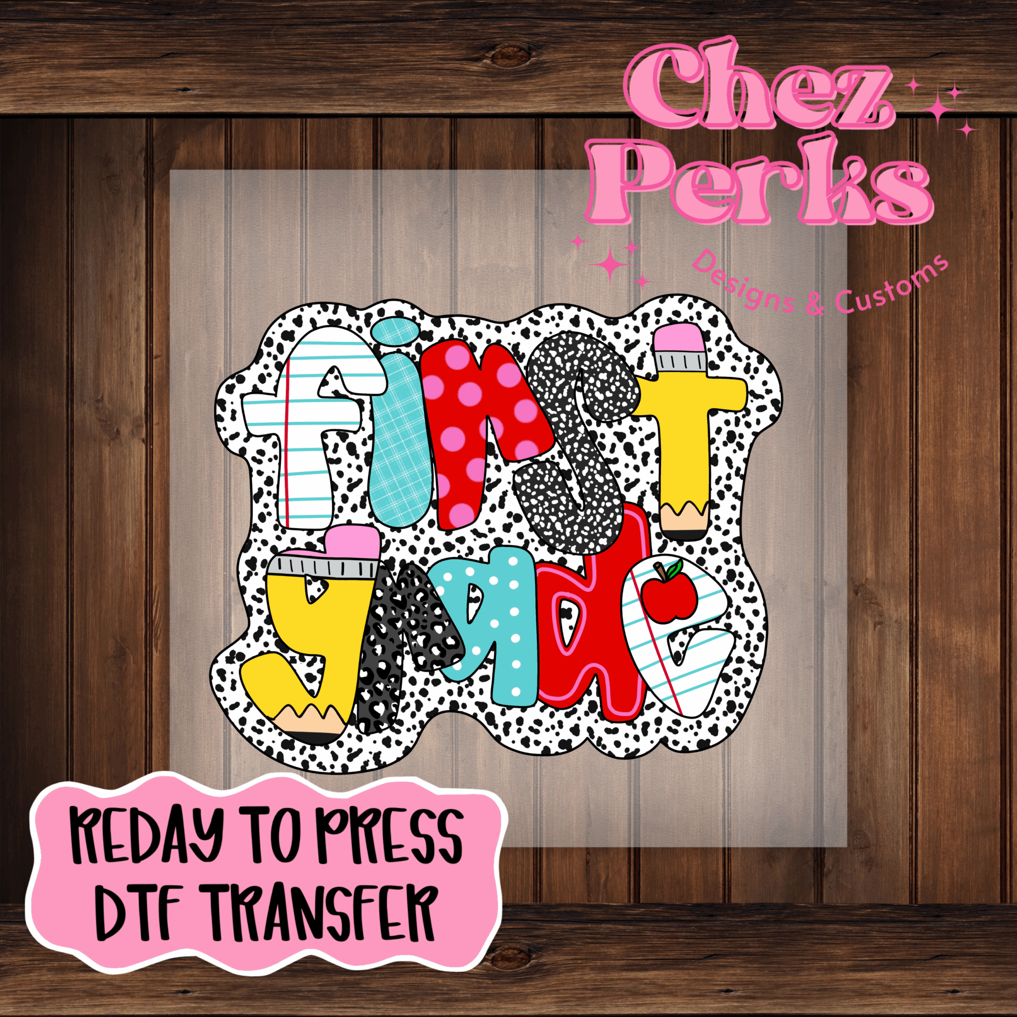 Funhouse Composition First Grade DTF TRANSFER