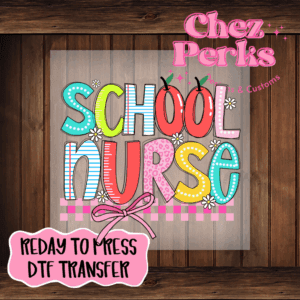 School Doodle School Nurse DTF TRANSFER