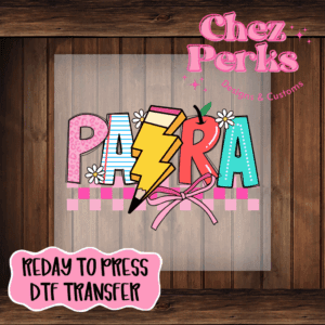 School Doodle Para DTF TRANSFER