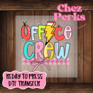 School Doodle Office Crew DTF TRANSFER