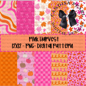 Digital Pattern Pink Harvest 10-Bundle PNG DIGITAL DOWNLOAD