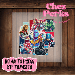 Avengers Super Hero's DTF TRANSFER