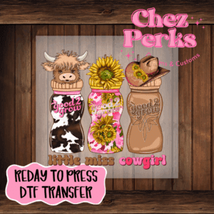 Little Miss Cowgirl DTF TRANSFER