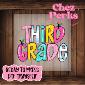 Doodle Third Grade DTF TRANSFER