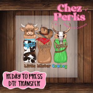 Little Mister Cowboy DTF TRANSFER