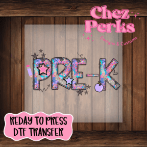Retro Glitter Pre-K DTF TRANSFER