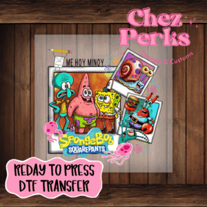 SpongeBob Squarepants DTF TRANSFER