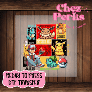 Pokémon DTF TRANSFER