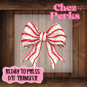 Christmas Tree Cake Bow DTF TRANSFER