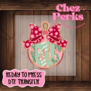 Jesus Ornament DTF TRANSFER