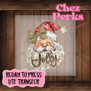 Vintage Jolly Santa DTF TRANSFER