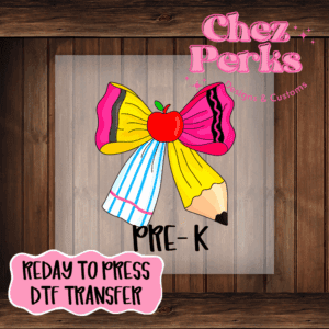 School Bow Pre-K DTF TRANSFER