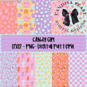 Digital Pattern Candy Girl 10-Bundle PNG DIGITAL DOWNLOAD