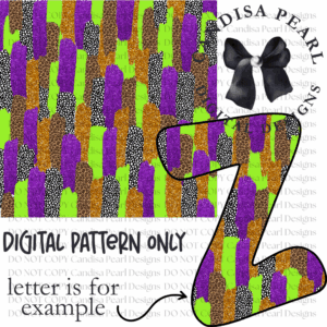 Digital Pattern Brushstroke Lime Purple PNG DIGITAL DOWNLOAD