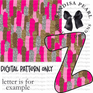 Digital Pattern Brushstroke Pink Hot Pink PNG DIGITAL DOWNLOAD