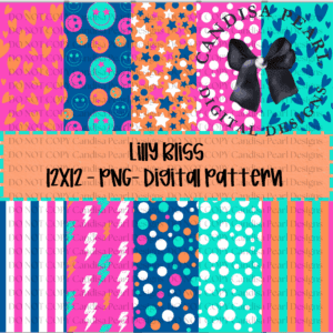 Digital Pattern Lilly Bliss10-Bundle PNG DIGITAL DOWNLOAD