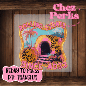 Rolling Stones Since AD33 DTF TRANSFER