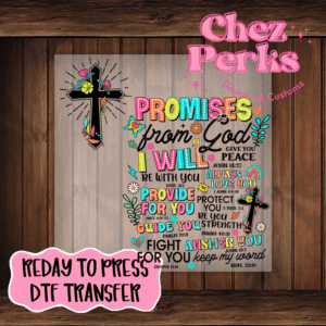 Promises From God With Pocket DTF TRANSFER